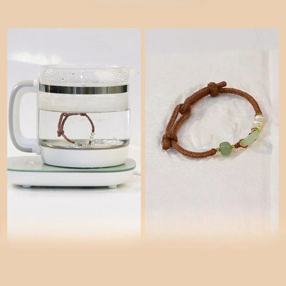 Jade Safety Knot red String Bracelet‌ - Hetian Pearl Friend Gift | STAR8S - STAR8S