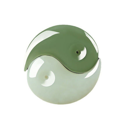 🌿 Jade Tai Chi Yin Yang Pendant - 💎 Feng Shui Dual Fish Pair, Unisex, Couples, Luck and Protection Amulet Necklace 🧘‍♂️🧘‍♀️ - STAR8S