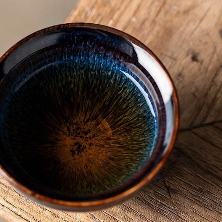 Jianzhan Tea Cups – Kiln - Transformed Bundle Mouth Design, Tea Ceremony Stress Relief & Connoisseur Prestige - STAR8S