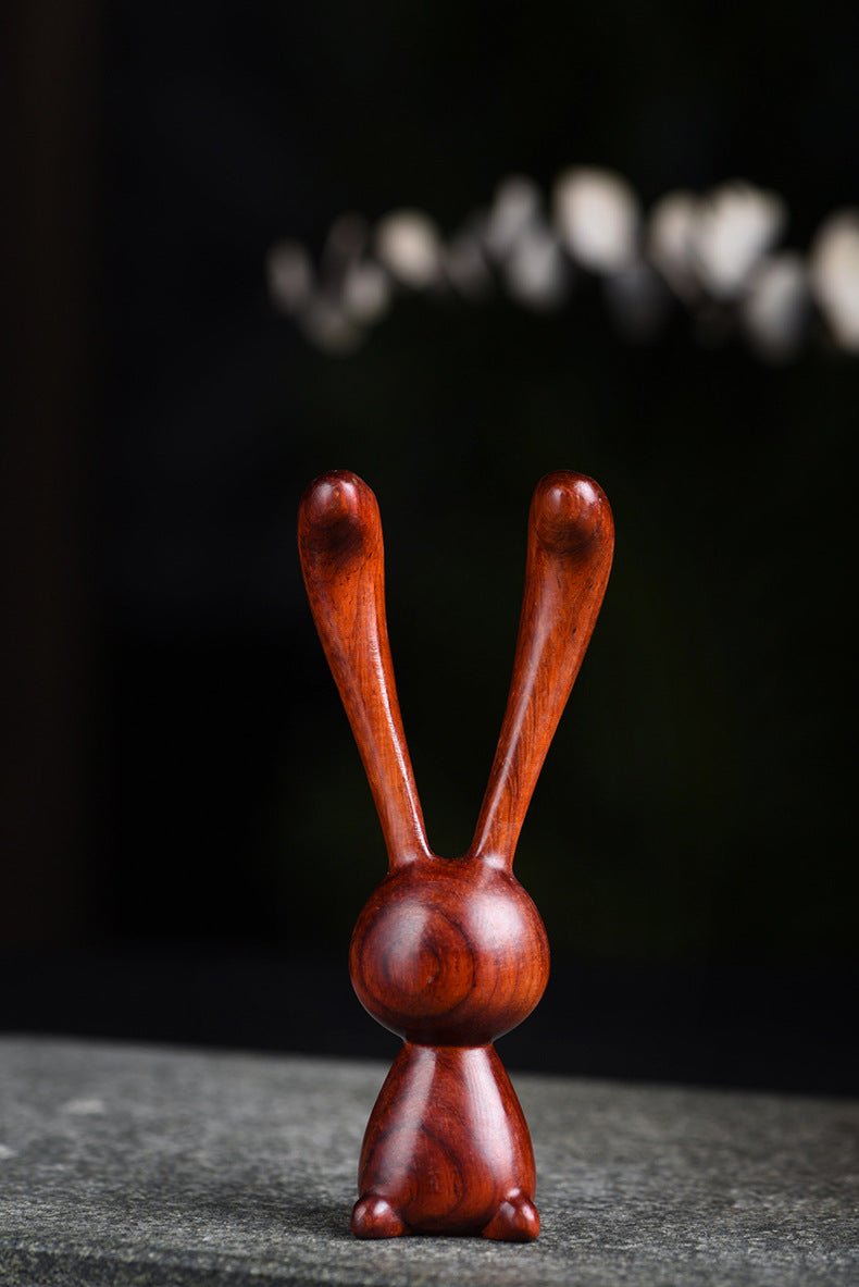 Long - Eared Rabbit Wooden Massager Comb – Natural Head, Face & Scalp Massager for Relaxation - STAR8S