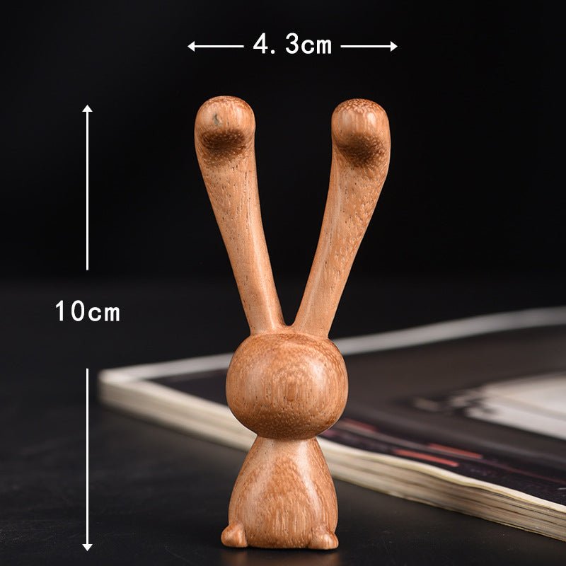 Long - Eared Rabbit Wooden Massager Comb – Natural Head, Face & Scalp Massager for Relaxation - STAR8S