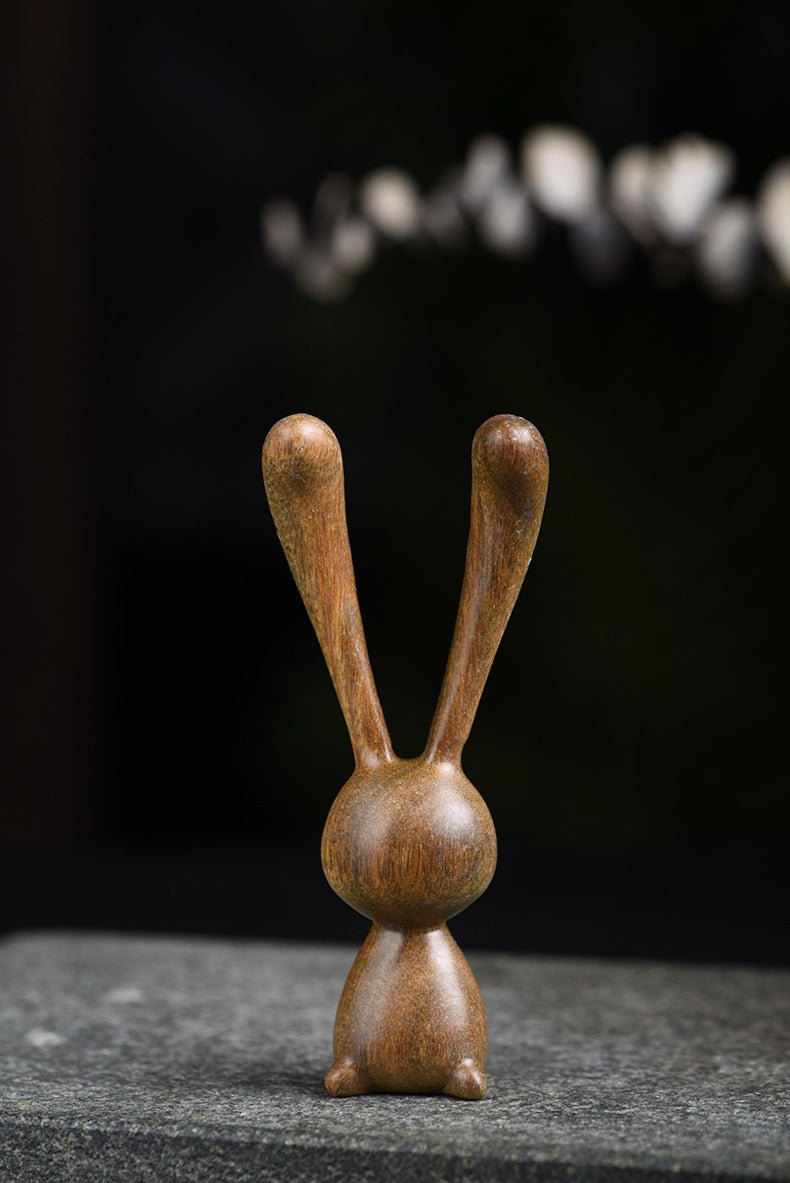 Long - Eared Rabbit Wooden Massager Comb – Natural Head, Face & Scalp Massager for Relaxation - STAR8S