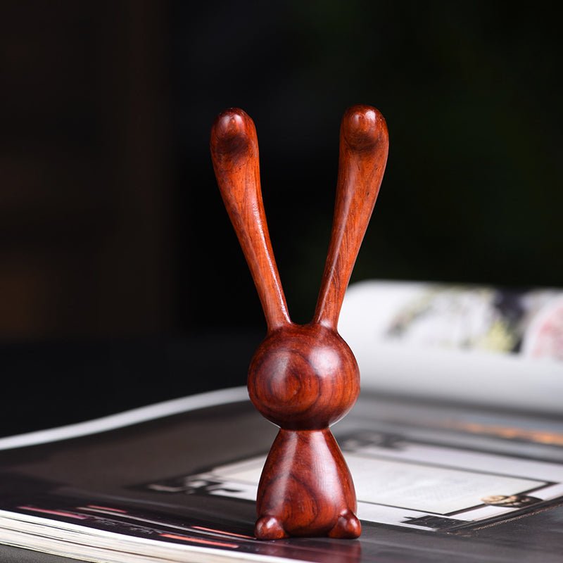 Long - Eared Rabbit Wooden Massager Comb – Natural Head, Face & Scalp Massager for Relaxation - STAR8S