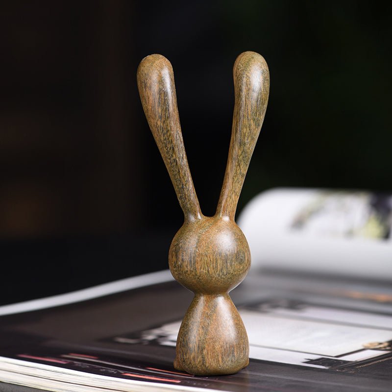 Long - Eared Rabbit Wooden Massager Comb – Natural Head, Face & Scalp Massager for Relaxation - STAR8S
