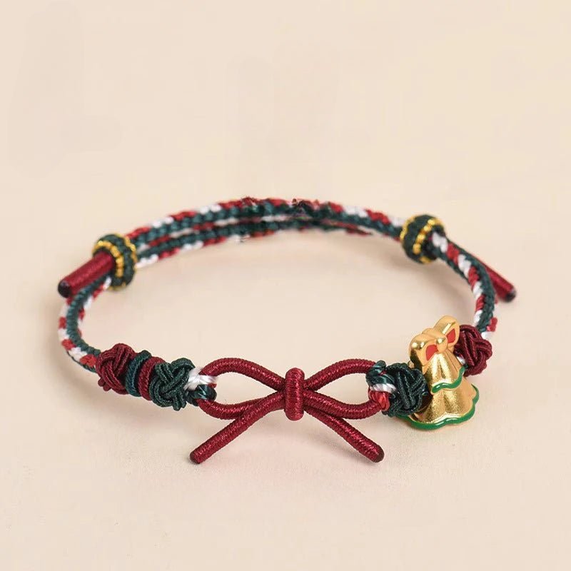 loving red string bracelet designer: christmas couple bowknot | star8s - star8s