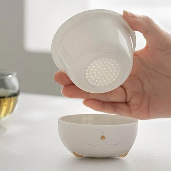 Lucky Cat Kuaike Cup Portable Gongfu Tea Set with Filter - STAR8S