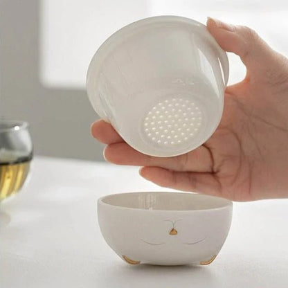Lucky Cat Kuaike Cup Portable Gongfu Tea Set with Filter - STAR8S