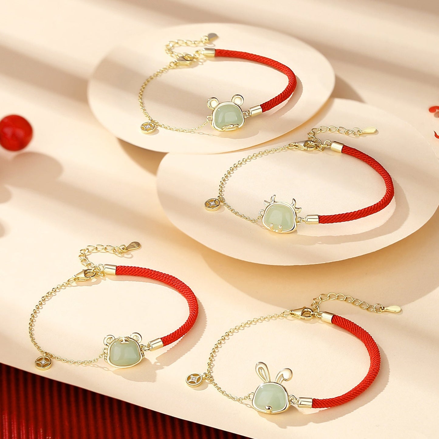 lucky jade bracelet - hetian jade, 925 silver, chinese zodiac, snake | star8s