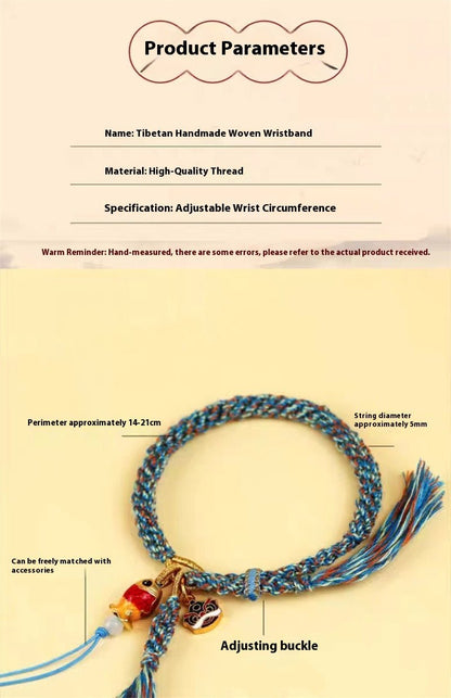Meaningful Tibetan Hand - Woven Bracelets: Couple/Zodiac Year/Best Friends Gift | STAR8S