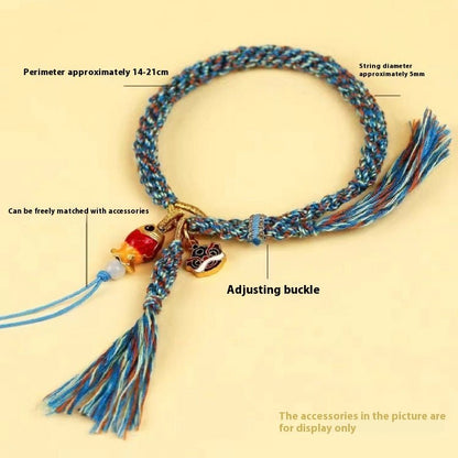 Meaningful Tibetan Hand - Woven Bracelets: Couple/Zodiac Year/Best Friends Gift | STAR8S