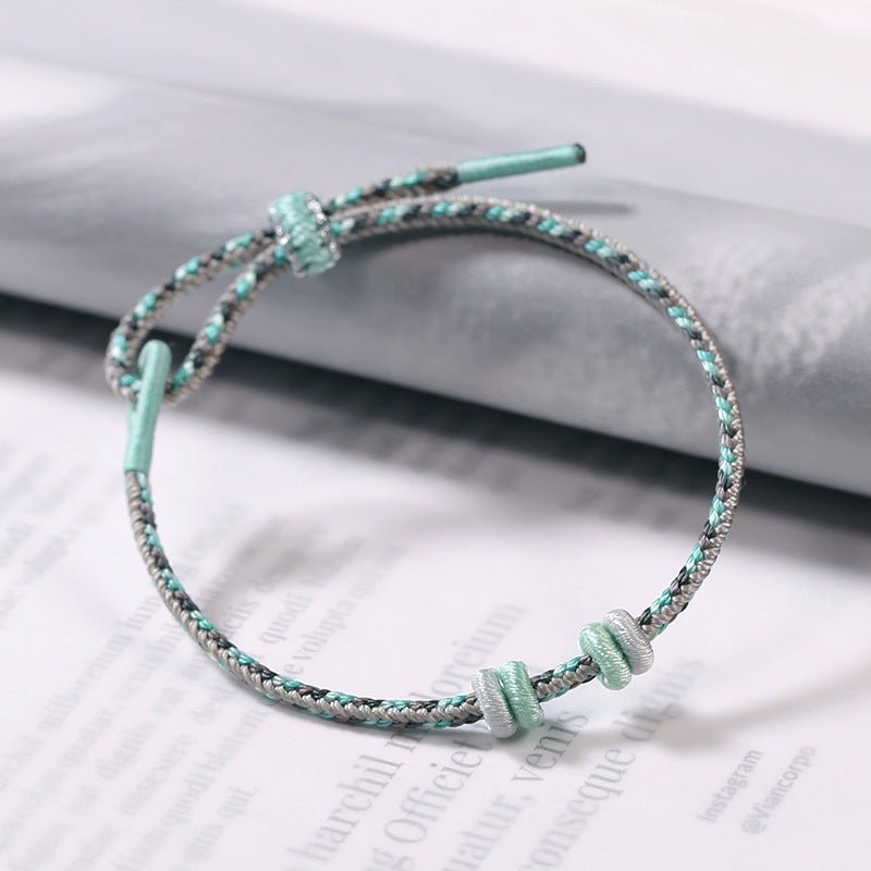 Multicolor Grey Series 8 - Strand Red String Bracelet – Adjustable Unisex Bracelet | STAR8S - STAR8S