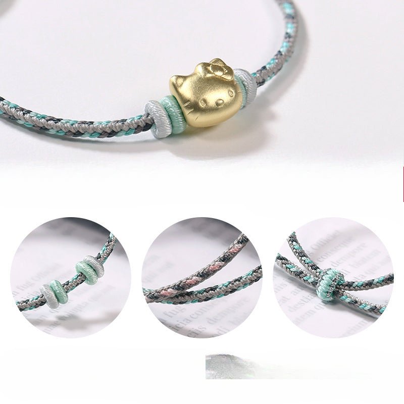 multicolor grey series 8 - strand red string bracelet – adjustable unisex bracelet | star8s - star8s