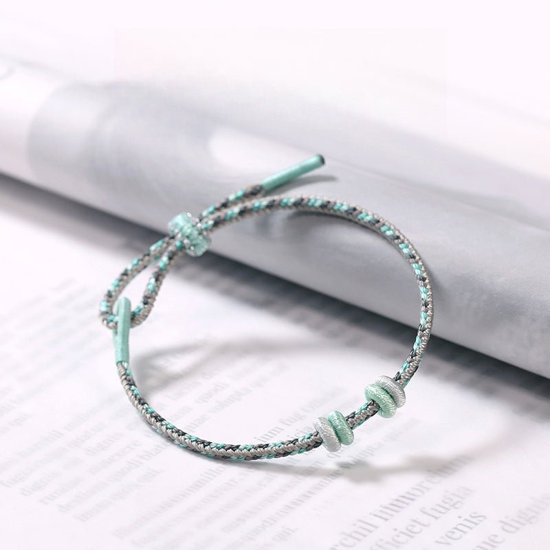 Multicolor Grey Series 8 - Strand Red String Bracelet – Adjustable Unisex Bracelet | STAR8S - STAR8S