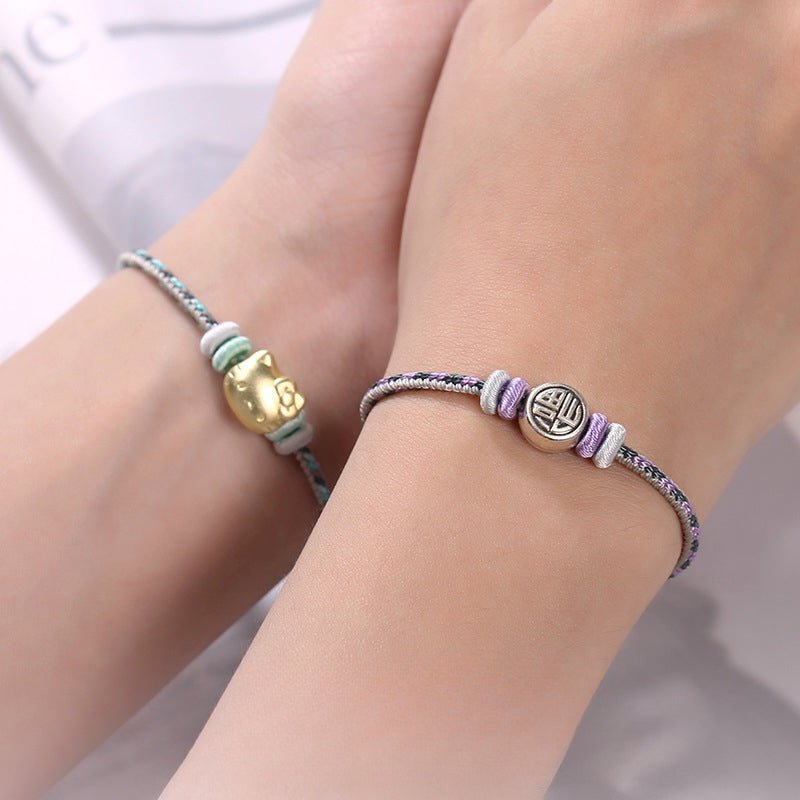 Multicolor Grey Series 8 - Strand Red String Bracelet – Adjustable Unisex Bracelet | STAR8S - STAR8S