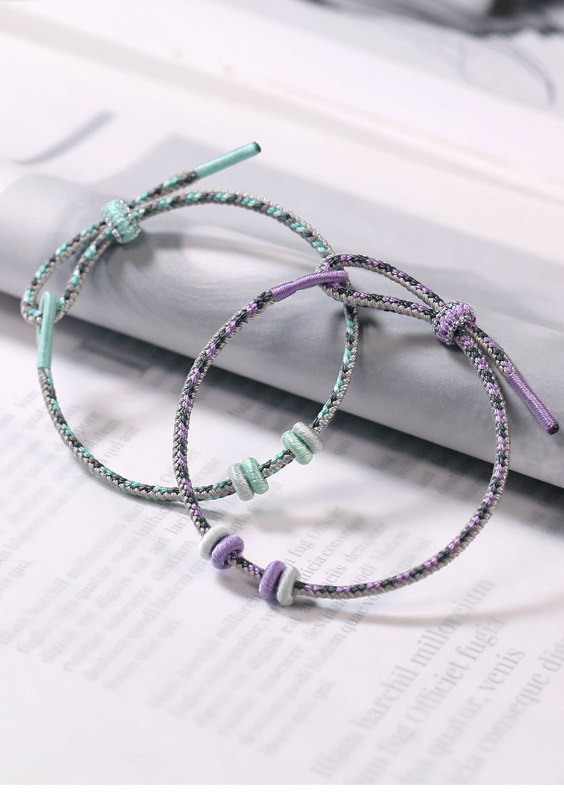 Multicolor Grey Series 8 - Strand Red String Bracelet – Adjustable Unisex Bracelet | STAR8S - STAR8S