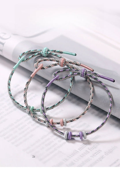 Multicolor Grey Series 8 - Strand Red String Bracelet – Adjustable Unisex Bracelet | STAR8S - STAR8S