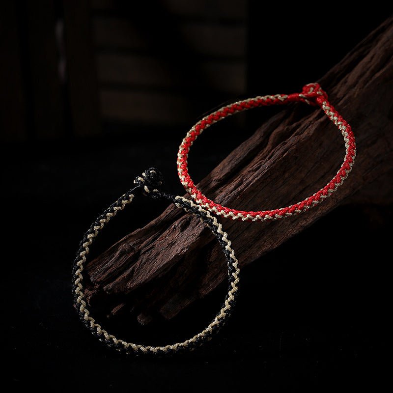 multicolor woven bracelet with diamond knot | handmade jewelry for couples - star8s