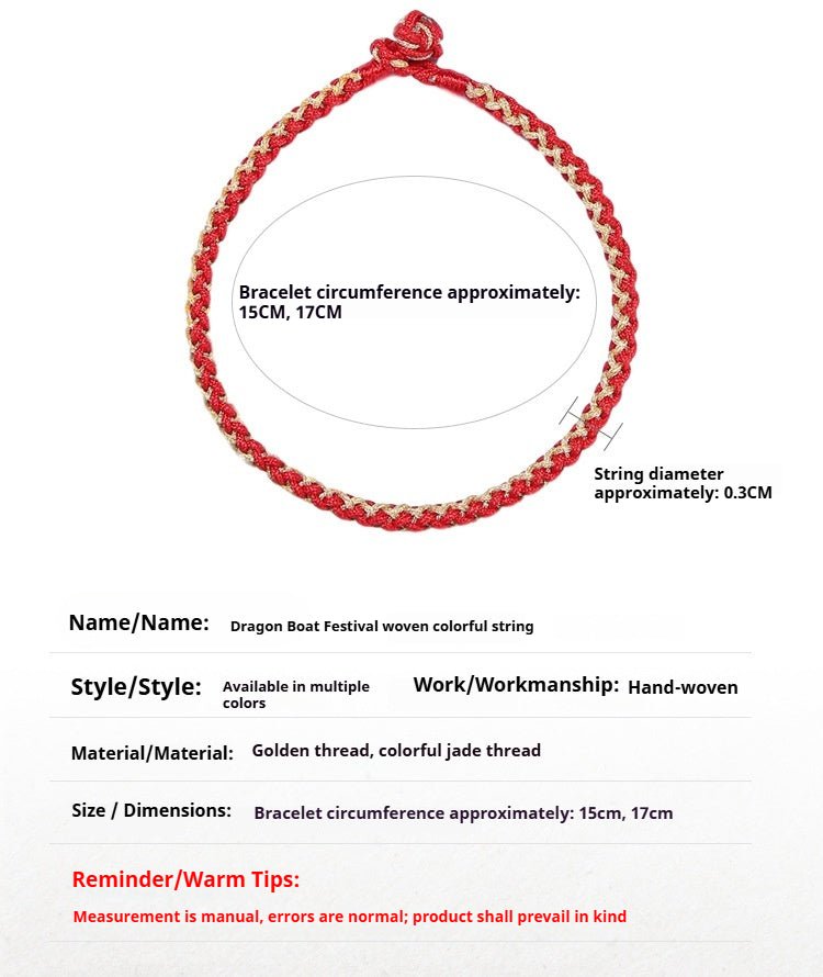 Multicolor Woven Bracelet with Diamond Knot | Handmade Jewelry for Couples - STAR8S
