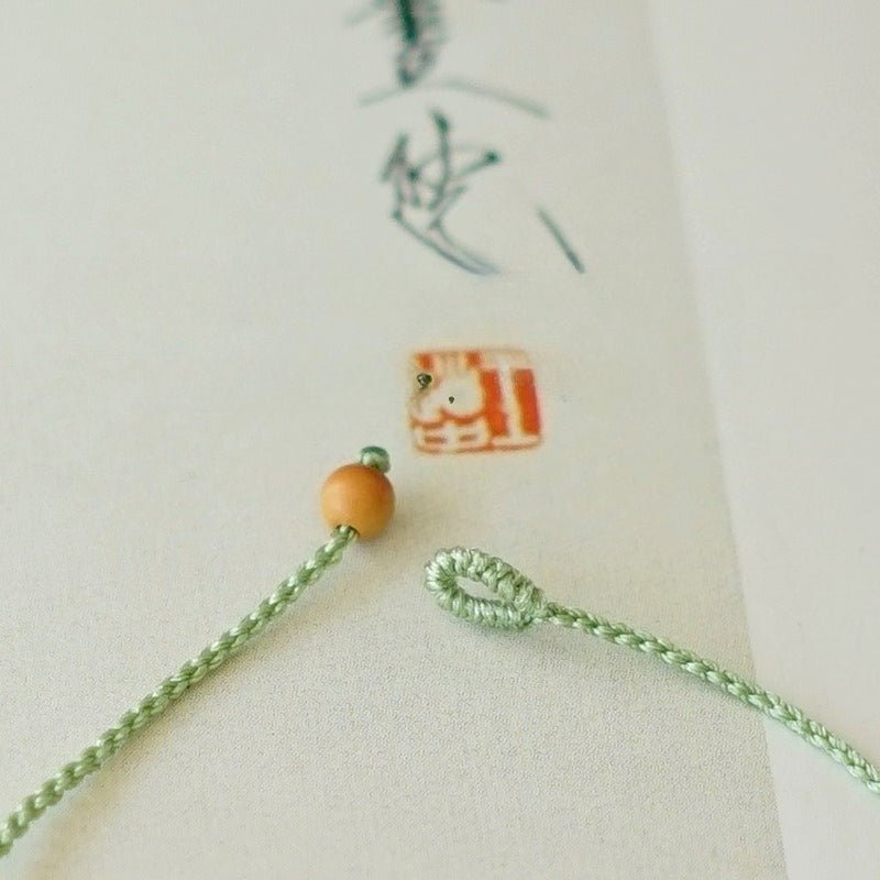 Natural Clear Water Gradient Hetian Jade Handwoven Braided Anklet Bracelet – Elegant & Simple Jewelry - STAR8S