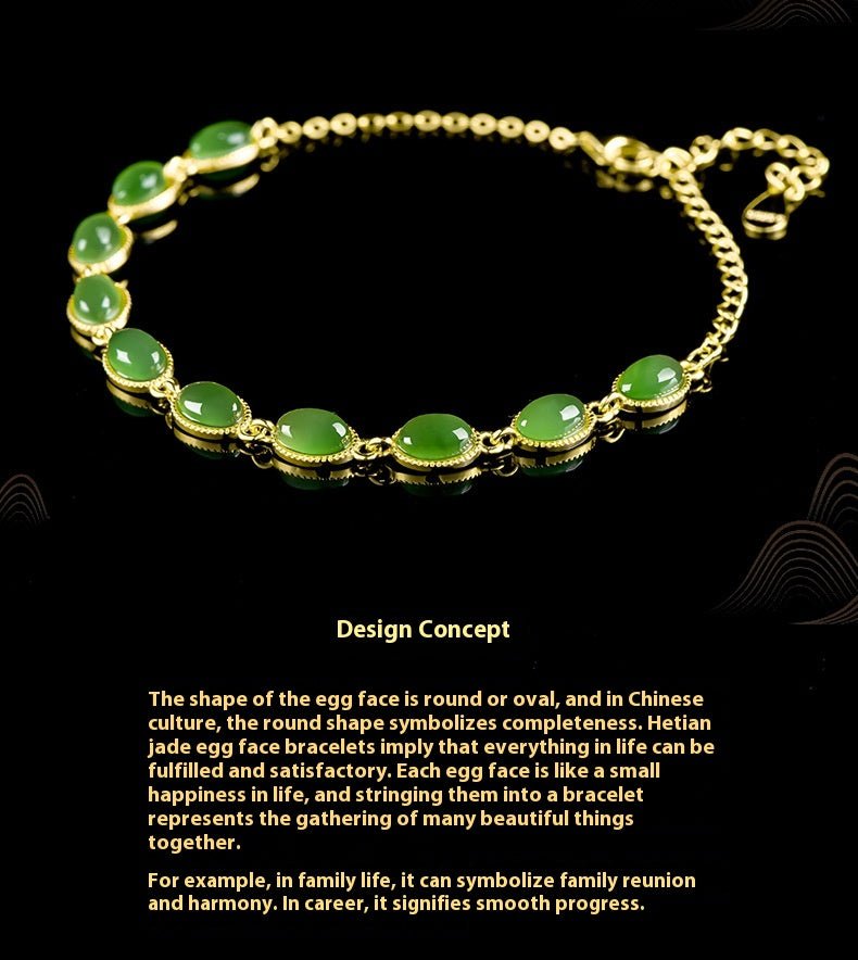 Natural Hetian Jade BiYu Bracelet – S925 Silver Jade Bracelet for Women - STAR8S