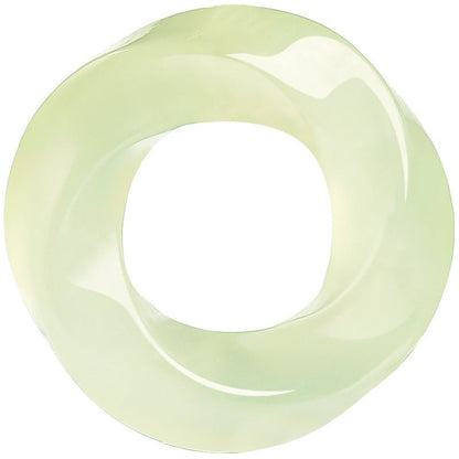 Natural Hetian Jade Green Mobius Ring Pendant Necklace - Elegant Men & Women Jewelry, Light Luxury - STAR8S