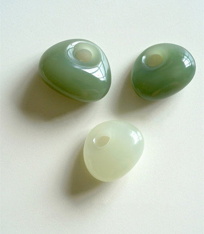 Natural Hetian Jade Green Pendant - Green Jade Lock Pendant for Bags Lucky & Minimalist - STAR8S