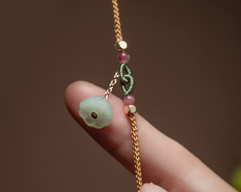Natural Hetian Jade Maitreya Buddha Necklace Pendant – Handmade Jewelry for Women - STAR8S