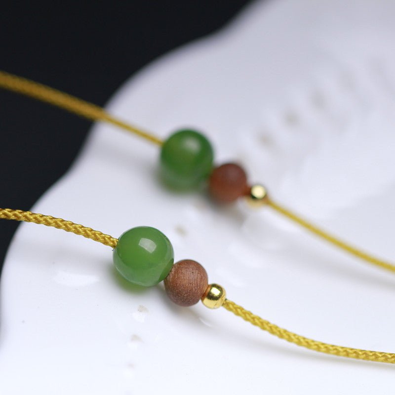 Natural Hetian Jade Mini Backpack Pendant Necklace – Simple & Versatile Unisex Jewelry Gift - STAR8S