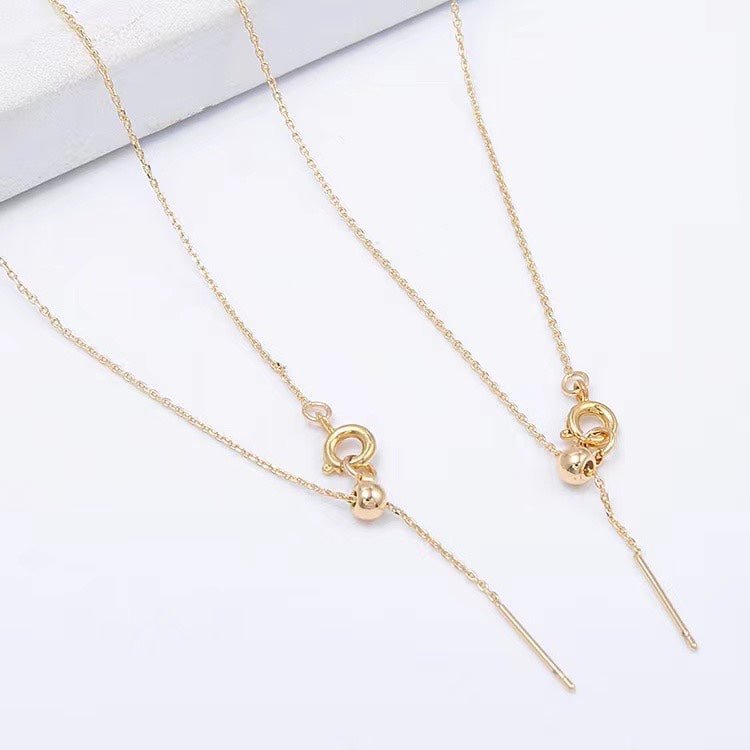 Natural Hetian Jade Necklace with Vintage Pendant – Elegant Gold Plated Chain - STAR8S