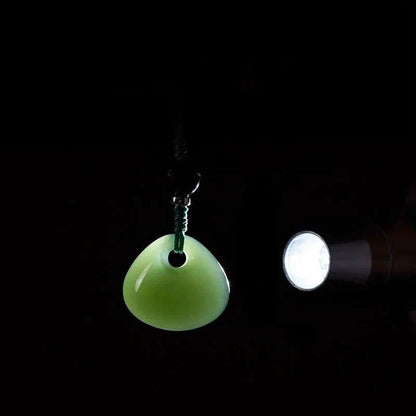 Natural Hetian Jade Peace Lock Phone Charm - Lucky Pendant for Good Fortune, Gift for Birth Year - STAR8S