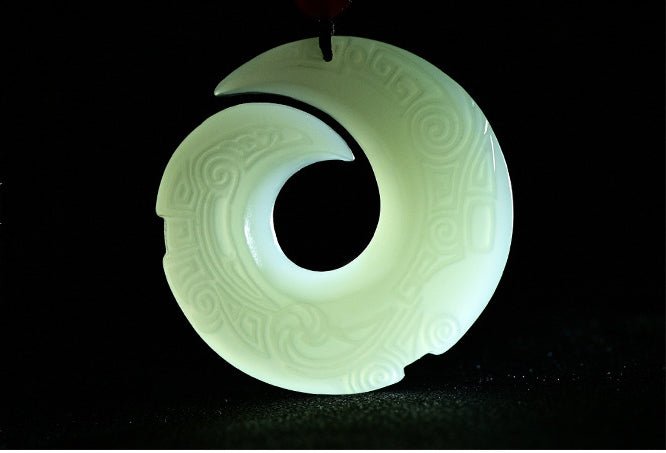 natural hetian jade pendant – turning fortune amulet for men & women – spiritual jade necklace - star8s