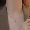 Natural Hetian Jade S925 Silver Fortune Bag Necklace – Elegant Jade Pendant for Women, Minimalist Design