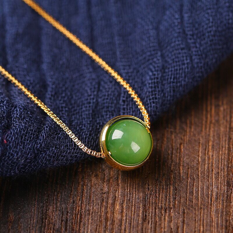 natural hetian jade starry sky bracelet – adjustable 8mm, simple & elegant design ✨💚 - star8s
