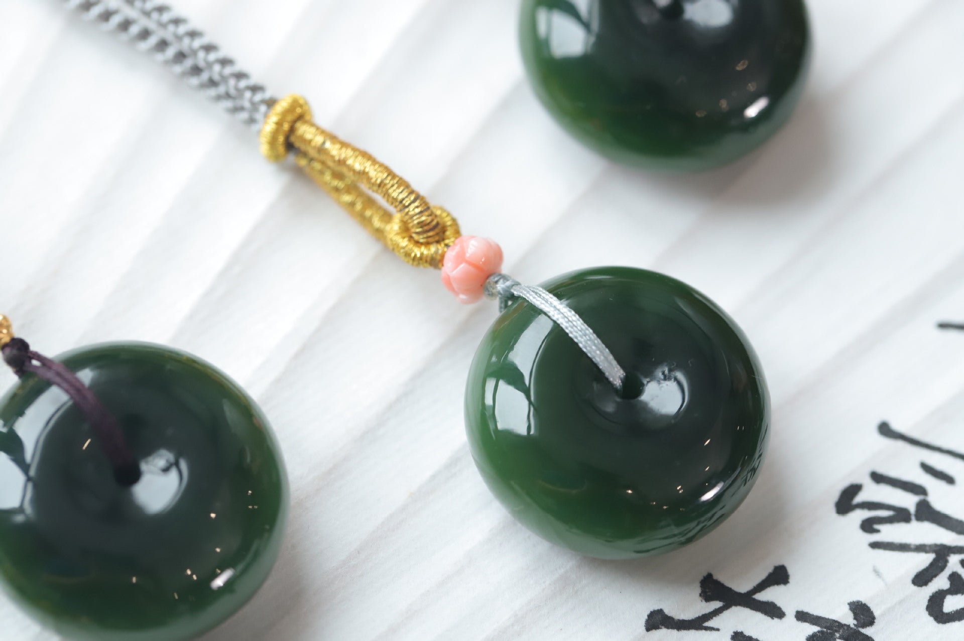Natural Jade Peace Button Pendant Necklace - Unisex, Simple Vintage Charm - STAR8S