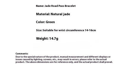 Natural Jade Road to Success Bracelet – Handmade Jade Bead Bracelet for Women - STAR8S