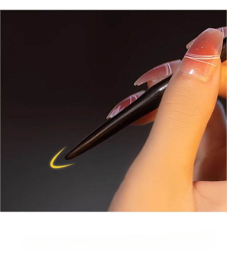 new chinese intangible heritage sandalwood u pin for vintage bun, show oriental elegance - star8s