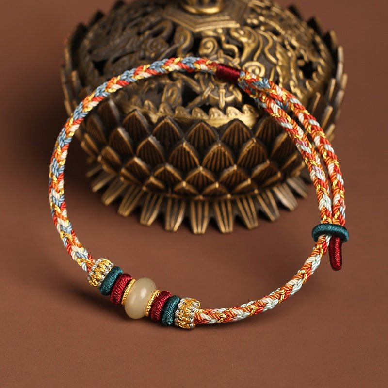 Original Design Handmade Dunhuang Color Bracelet | S925 Silver Stone Luck Bracelet for Couples - STAR8S