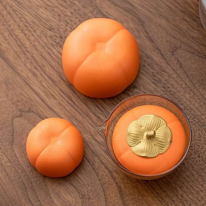 Persimmon Travel Tea Set Portable One Pot Two Cups for Gift - STAR8S