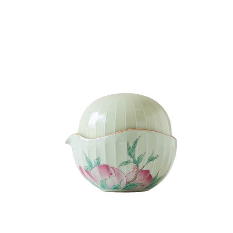 portable tea kit Round Quick Tea Set Travel Solo Tea Drinking Kit - STAR8S