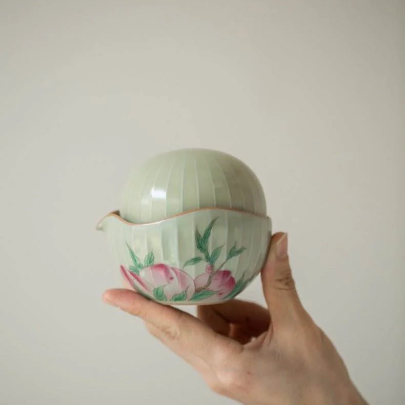 portable tea kit Round Quick Tea Set Travel Solo Tea Drinking Kit - STAR8S
