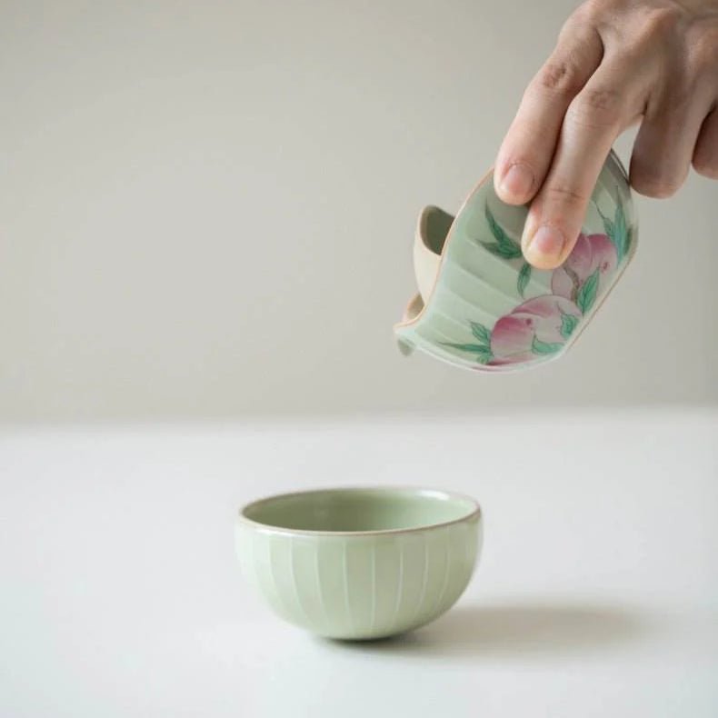 portable tea kit round quick tea set travel solo tea drinking kit - star8s