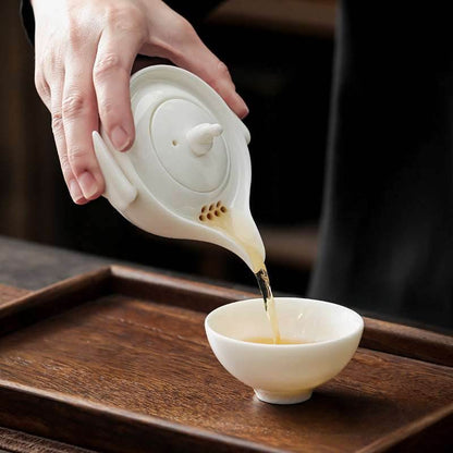 portable tea set Sheepskin Jade Gongfu for Outdoor Office Gift - STAR8S