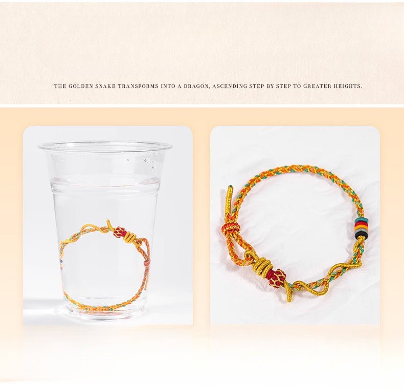 Protective Red String of Fate Bracelet: Snake Year Guard | STAR8S