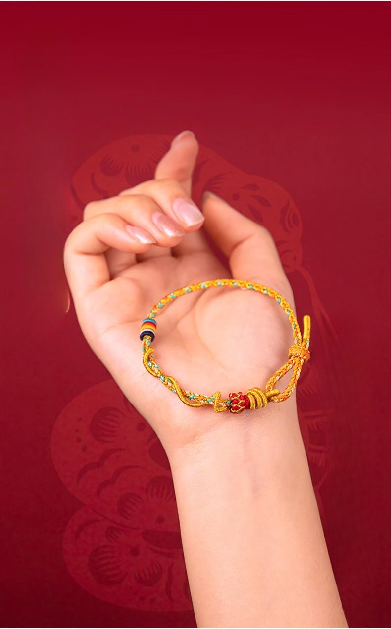 Protective Red String of Fate Bracelet: Snake Year Guard | STAR8S