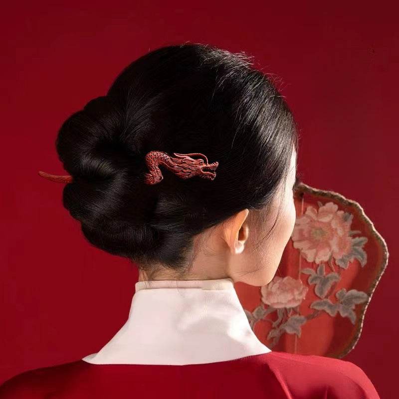 Red Sandalwood Vintage Hairpin Hanfu Style Gift Box for Girlfriend - STAR8S