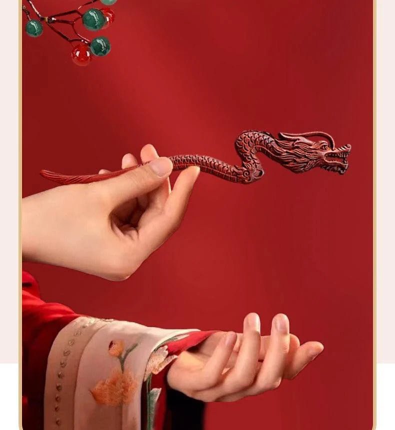 Red Sandalwood Vintage Hairpin Hanfu Style Gift Box for Girlfriend - STAR8S