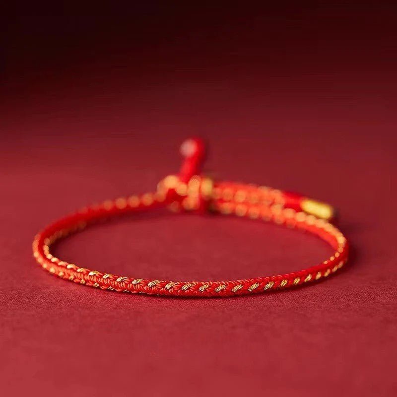 Red String Bracelet - Handwoven Adjustable Good Luck Charm for Dragon and Zodiac Years | Traditional Chinese Bracelet - STAR8S