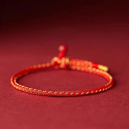 Red String Bracelet - Handwoven Adjustable Good Luck Charm for Dragon and Zodiac Years | Traditional Chinese Bracelet - STAR8S