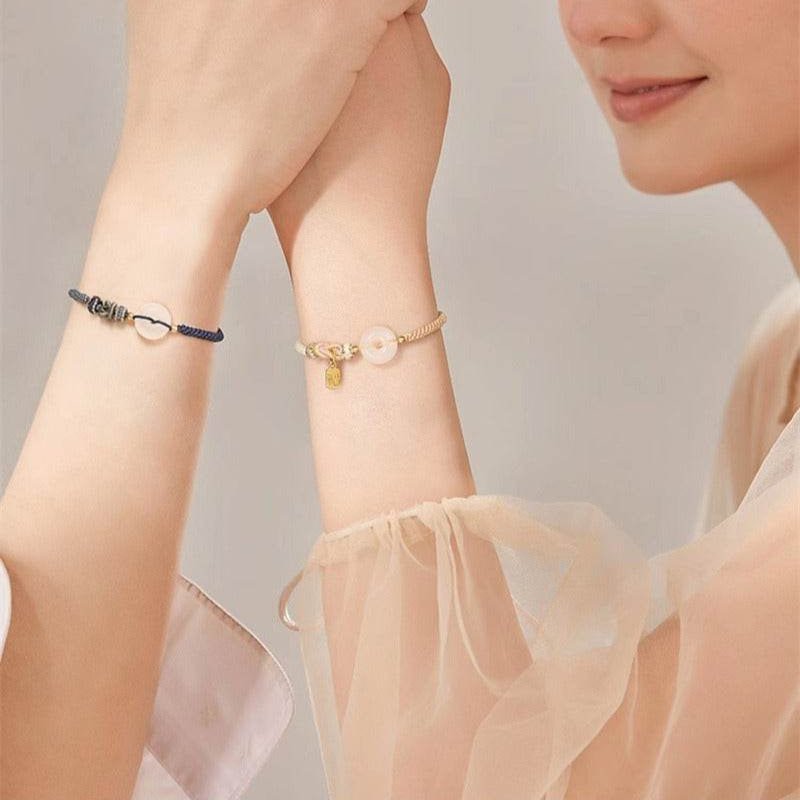 Red String Bracelet – White Agate Chinese Valentine’s Day - STAR8S - STAR8S