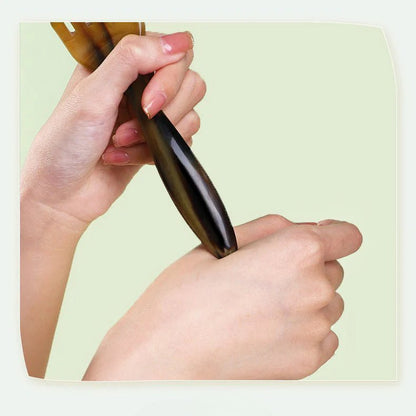 Relaxing & Effective Yak Horn Rake: Natural Massage Comb Gua Sha Claws | STAR8S - STAR8S